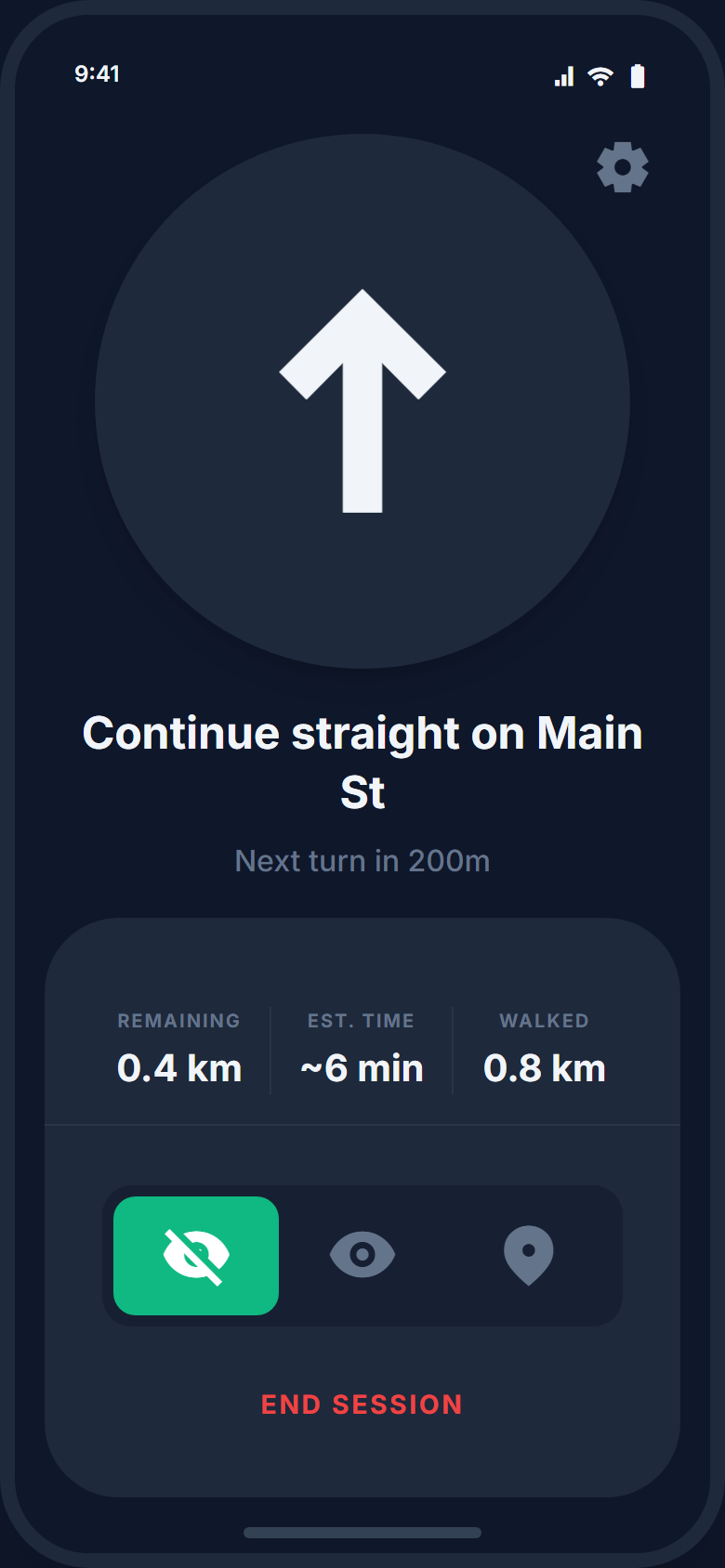 Dowser routing screen